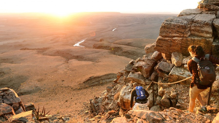 Foot Prints in Namibia Hiking